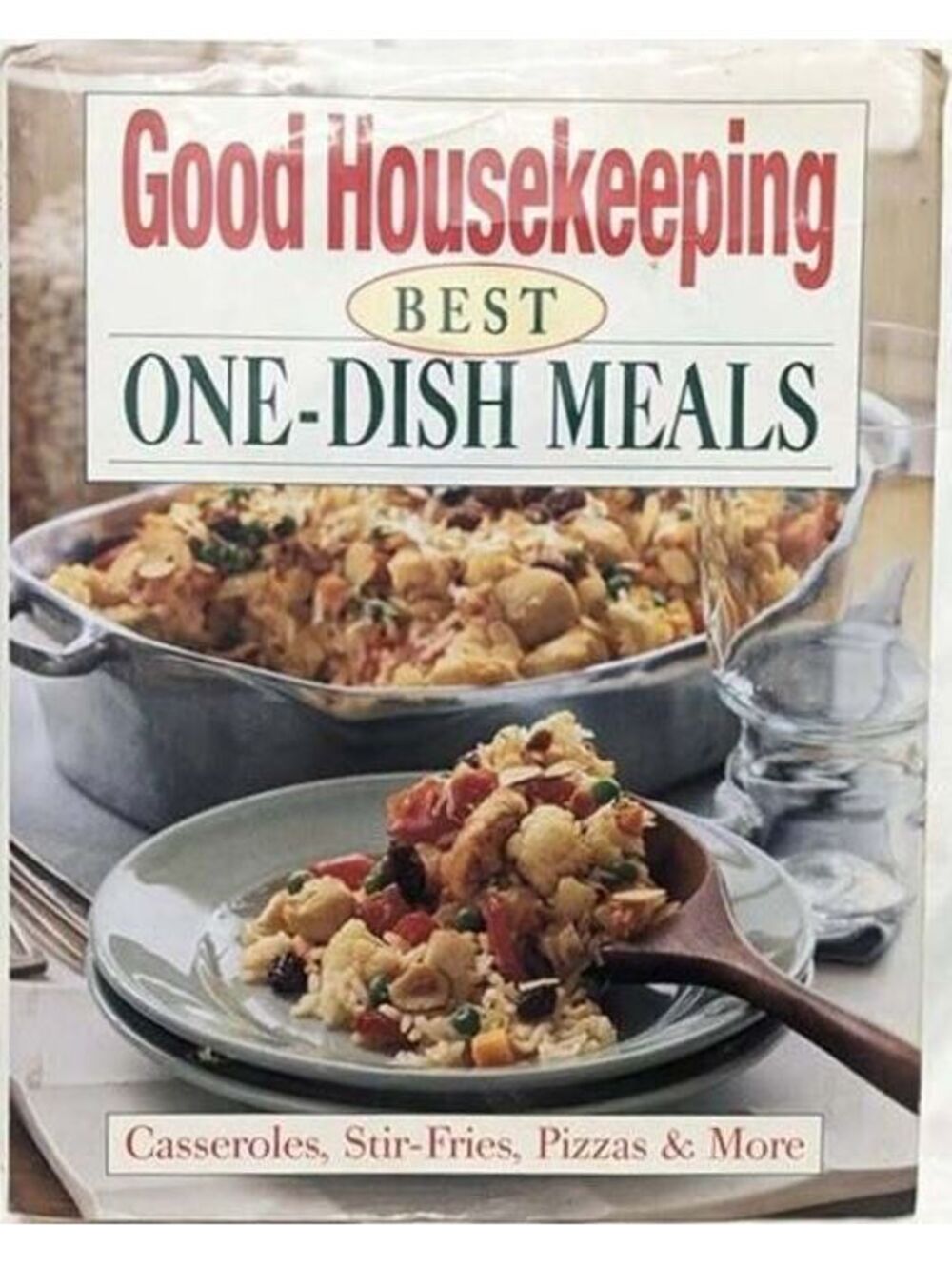 Vtg Cookbook Good Housekeeping Best One-Dish Meals Hardcover Recipe Book Color